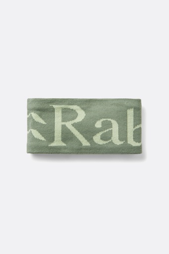 [QAB-40-DFF-ONE] Rab Knitted Logo Headband Dark Fig Green/Fig Green