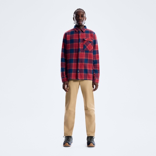 Men's Ashbrooke Long Sleeve Overshirt Hale Navy/Red Fury