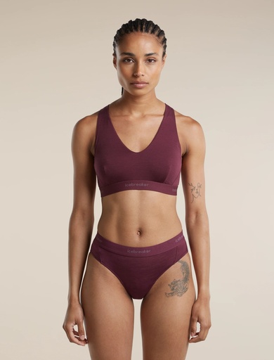 Women's Merino 125 Cool-Lite Sprite Racerback Bra Dk Berry