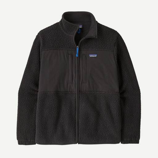Men's Retro Pile Patch Jacket Black