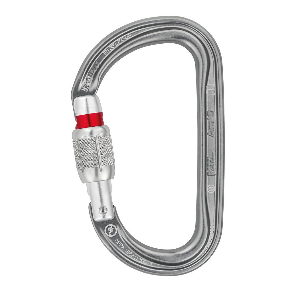 [M34A SL] Am'd Screw-lock Carabiner Grey