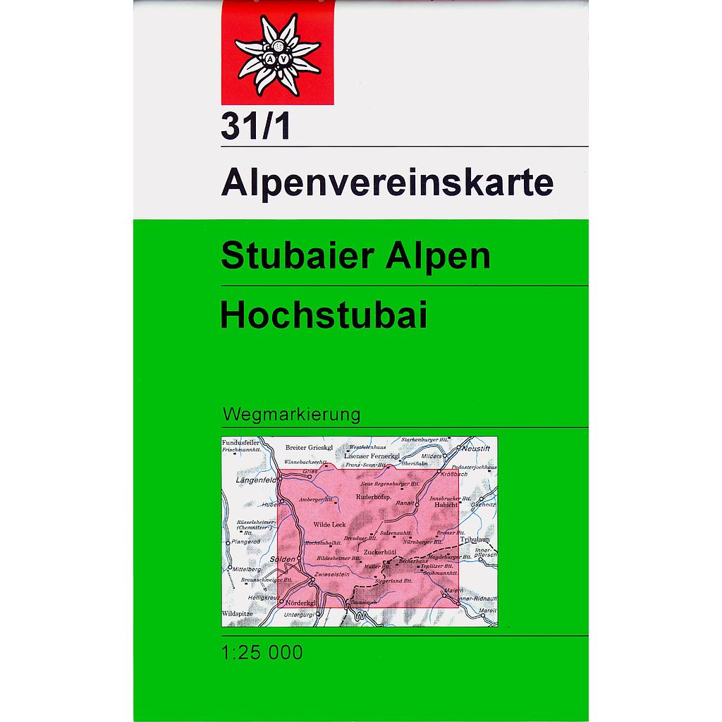 [AV.31/1 x] Stubaier Alpen Hochstubai 31/1 weg+ski - 1/25