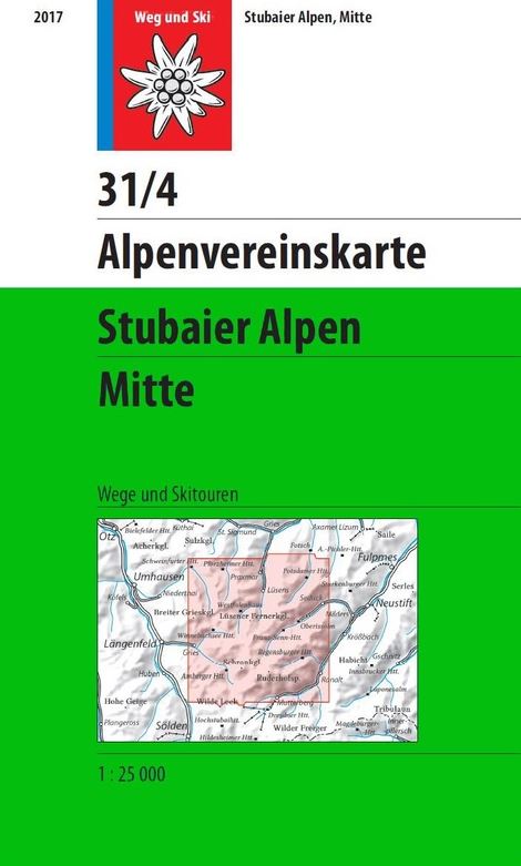 Stubaier Alpen Mitte 31/4 weg+ski - 1/25