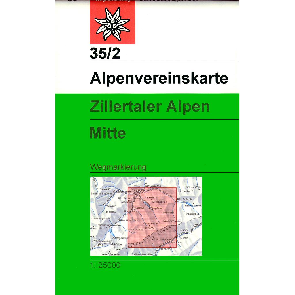 [AV.35/2] Zillertaler Alpen Mitte 35/2 - 1/25