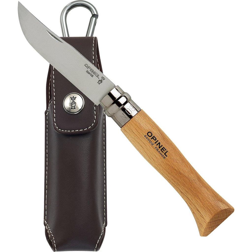 [5118/22LE-08] N°8 RVS Zakmes + Etui
