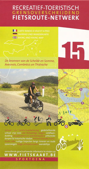 Schelde & Somme 15 fietsroute-netw. bronnen van - 1/50