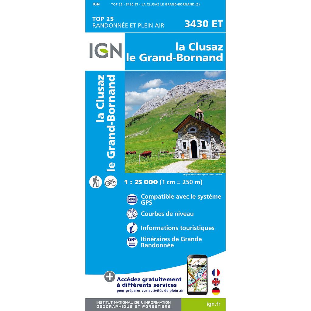 [IGN.3430ET] 3430ET La Clusaz / Grand-Bornand gps - 1/25