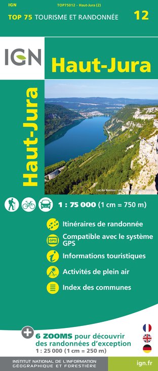 [IGN.75012] 75012 Haut - Jura 1:75.000