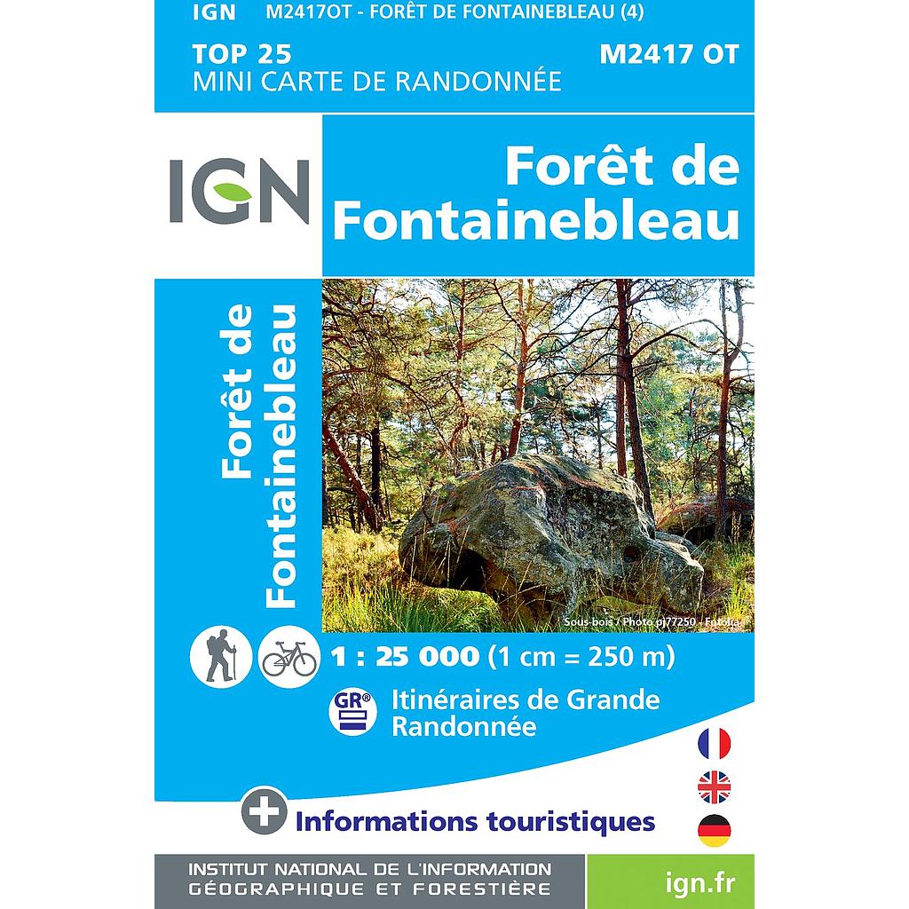 [IGNMINI.2417OT] 2417OT Forêt de Fontainebleau mini - 1/25