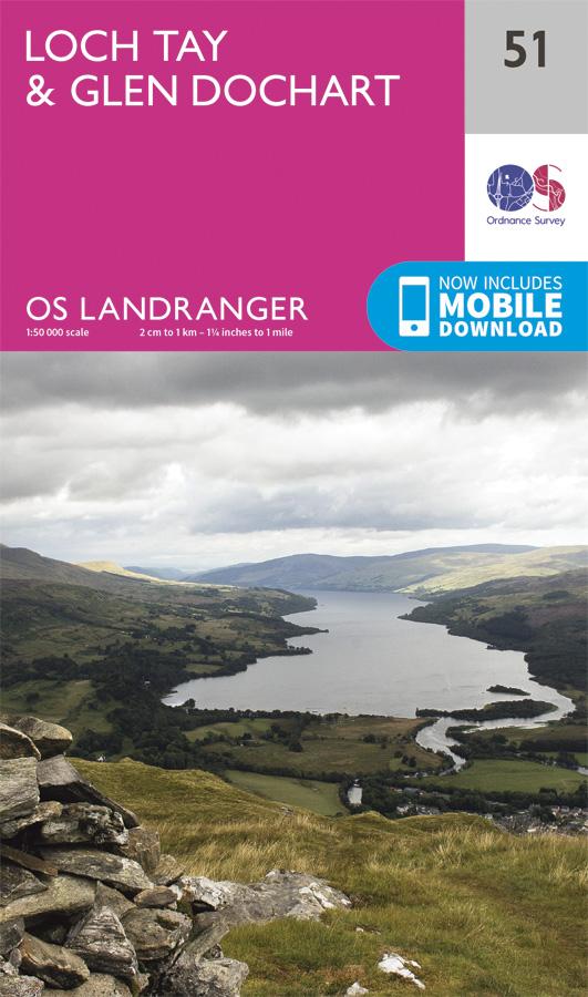 [OS.L051] Loch Tay / Glen Dochart landr 51 - 1/50
