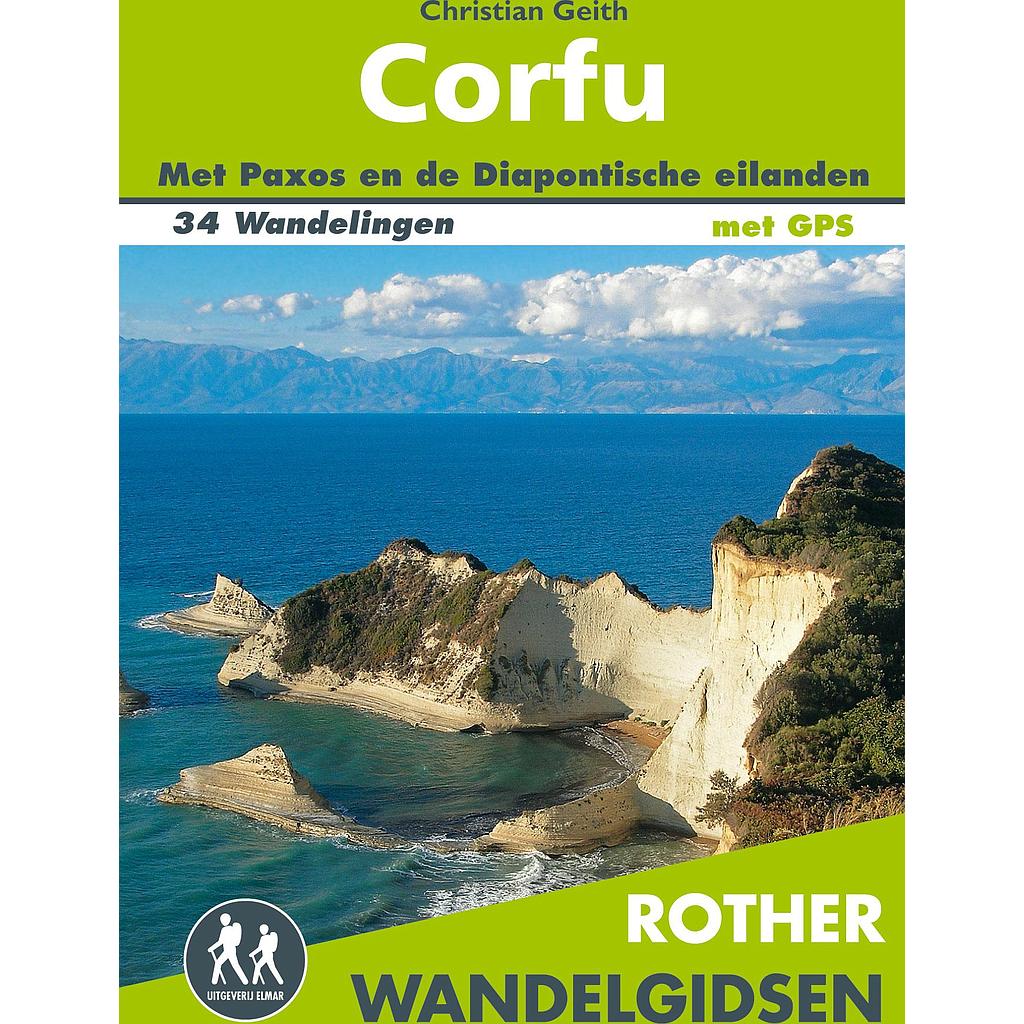 [ROTHN.049] Corfu wandelgids 34 wandelingen met GPS