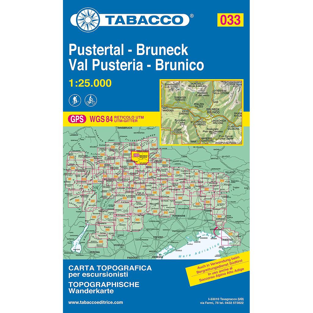 [TAB.033] Val Pusteria 033 GPS Brunico / Pustertal - Bruneck - 1/25