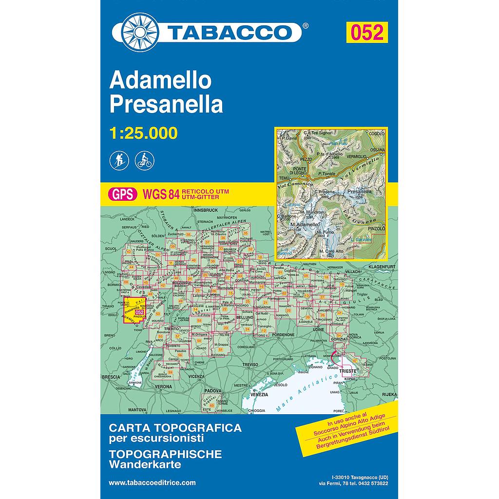 [TAB.052] Adamello 052 GPS Presanella - 1/25