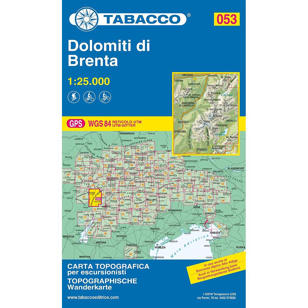 [TAB.053 x] Dolomiti di Brenta 053 GPS - 1/25