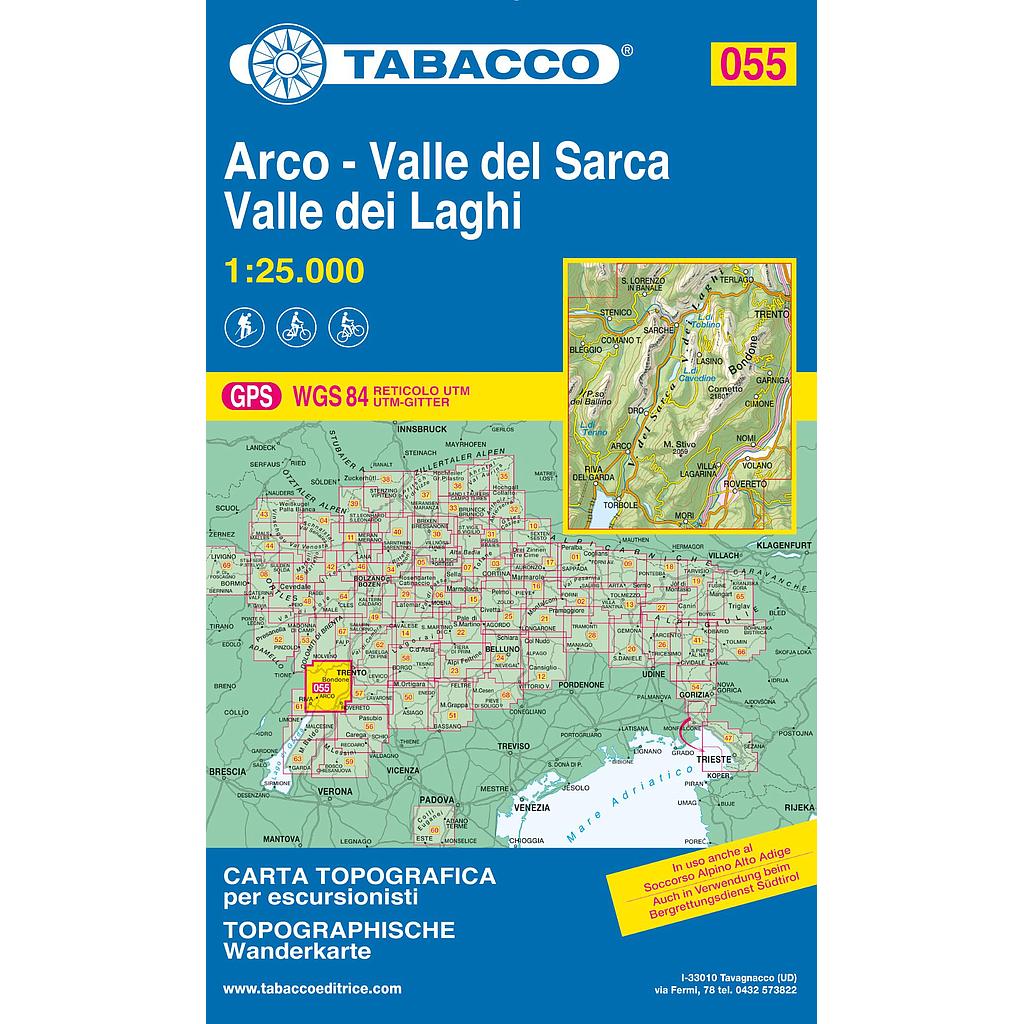 [TAB.055 x] Valle del Sarca 055 GPS Arco - Riva del Garda - 1/25