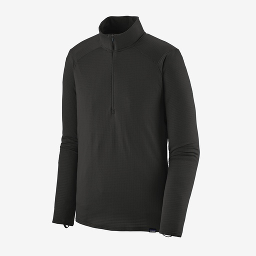 M's Cap Tw Zip Neck Black