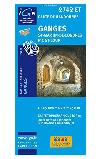 [IGN.2742ET] IGN.2742ET - Ganges / St-Martin-de-Londres / Pic St-Loup gps 2008