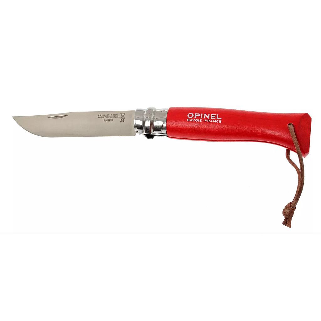 [510P1705-8 195] Zakmes Colorama N°8 - Rood, Leren Koord