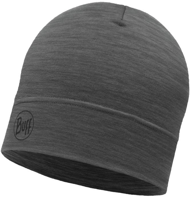 [113013937] Lightweight Merino Wool Hat Solid Grey