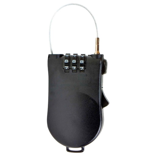 [055600] Combination Lock With Wire Loop 02-Black
