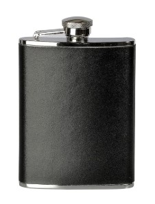 [181200] Basicnature Hip Flask Leather 180 ml