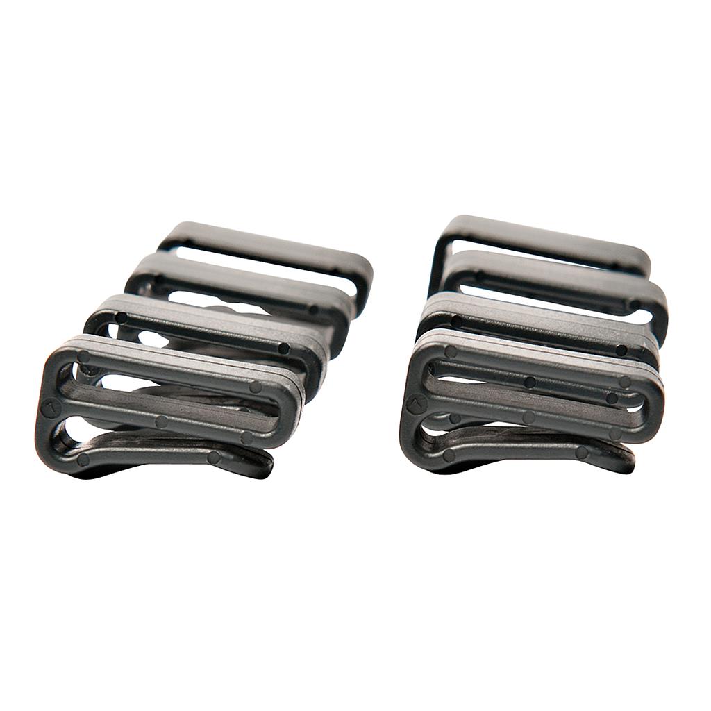 [03652] Standard Strap Keeper (8pc) 02-Black