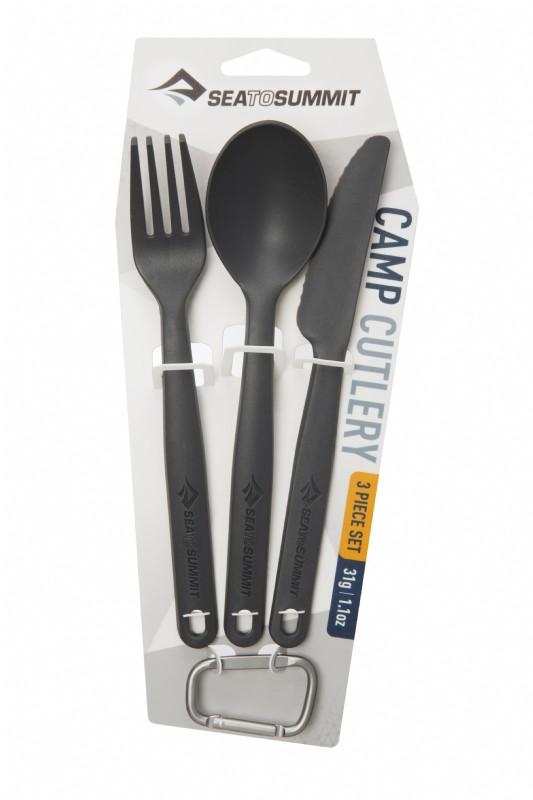 [00977643] Camp Cutlery Set Charcoal