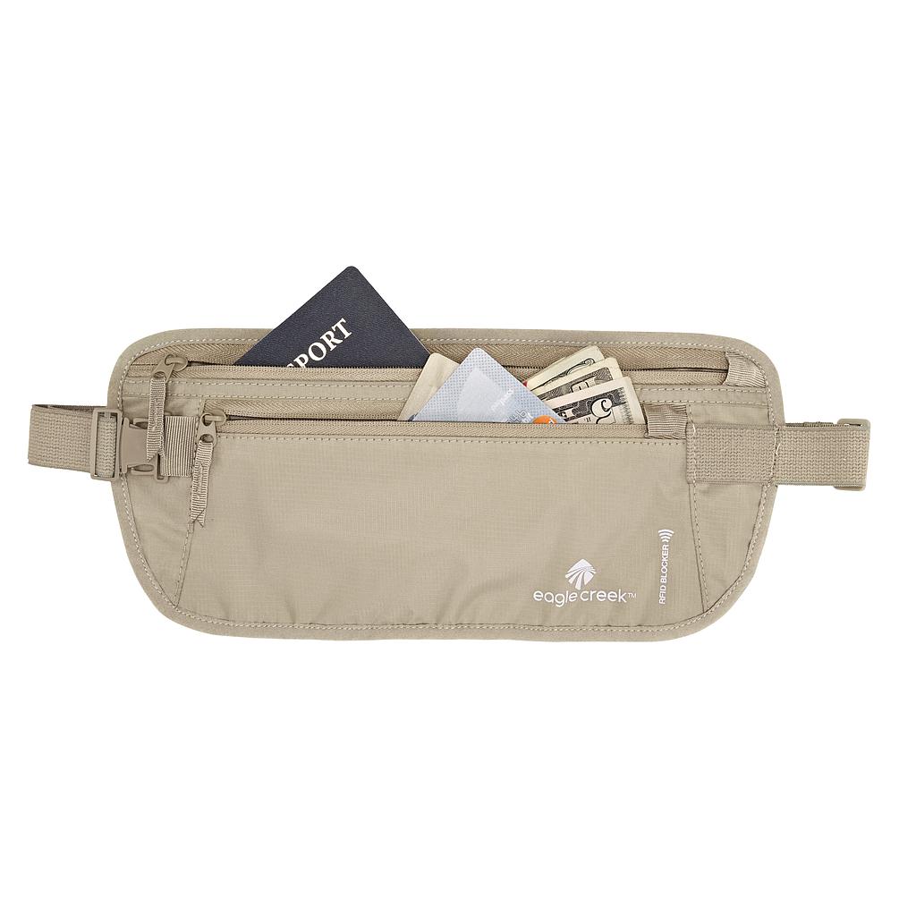 [EC041176055] RFID Blocker Money Belt Deluxe Tan