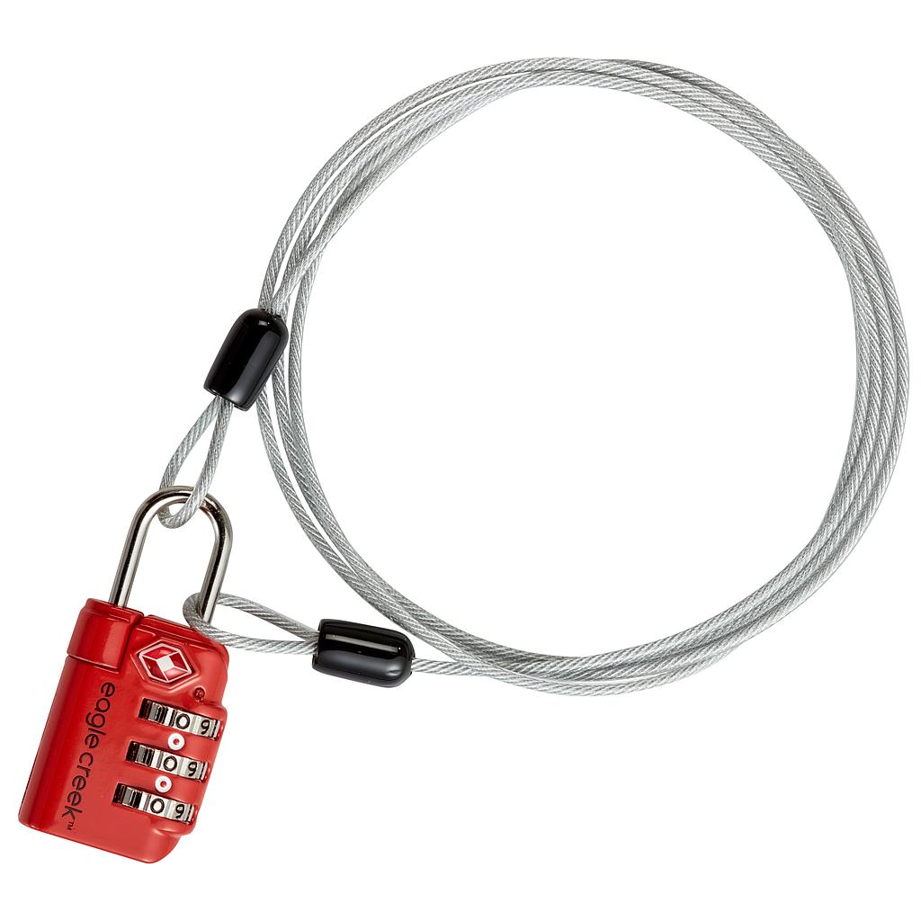 [EC041028013] 3-Dial TSA Lock & Cable Graphite