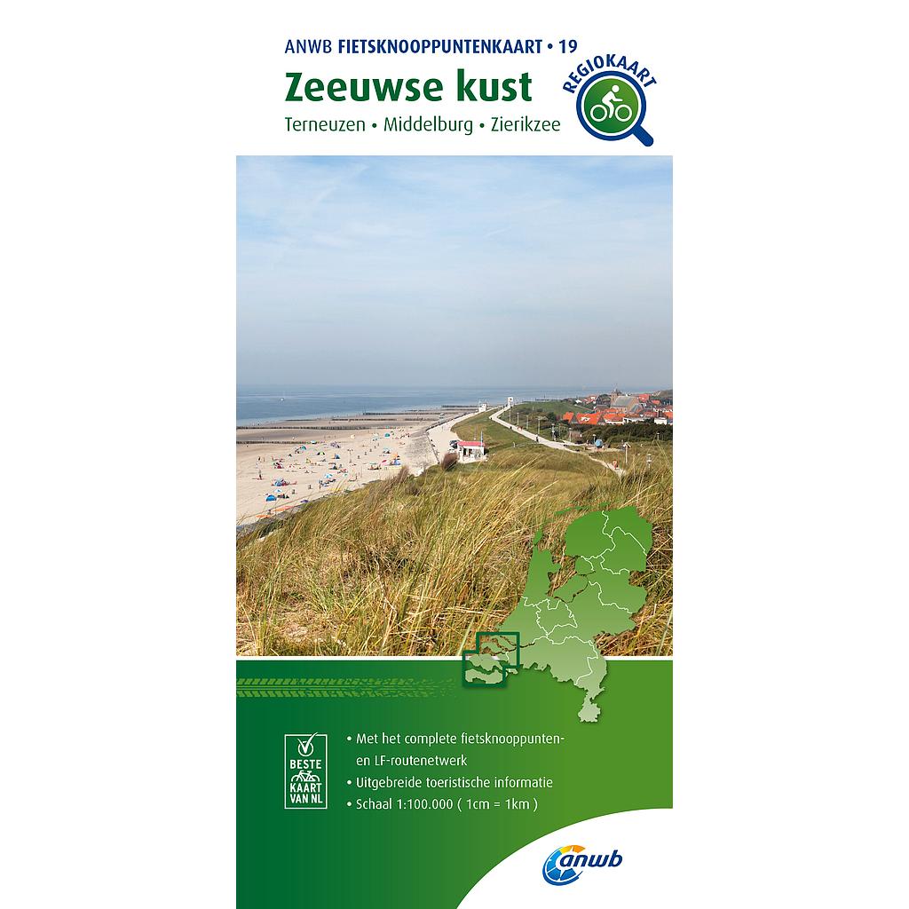 [ANWB.FKN.N019] Zweeuwse kust Knooppuntenkaart 19 NL - 1/100