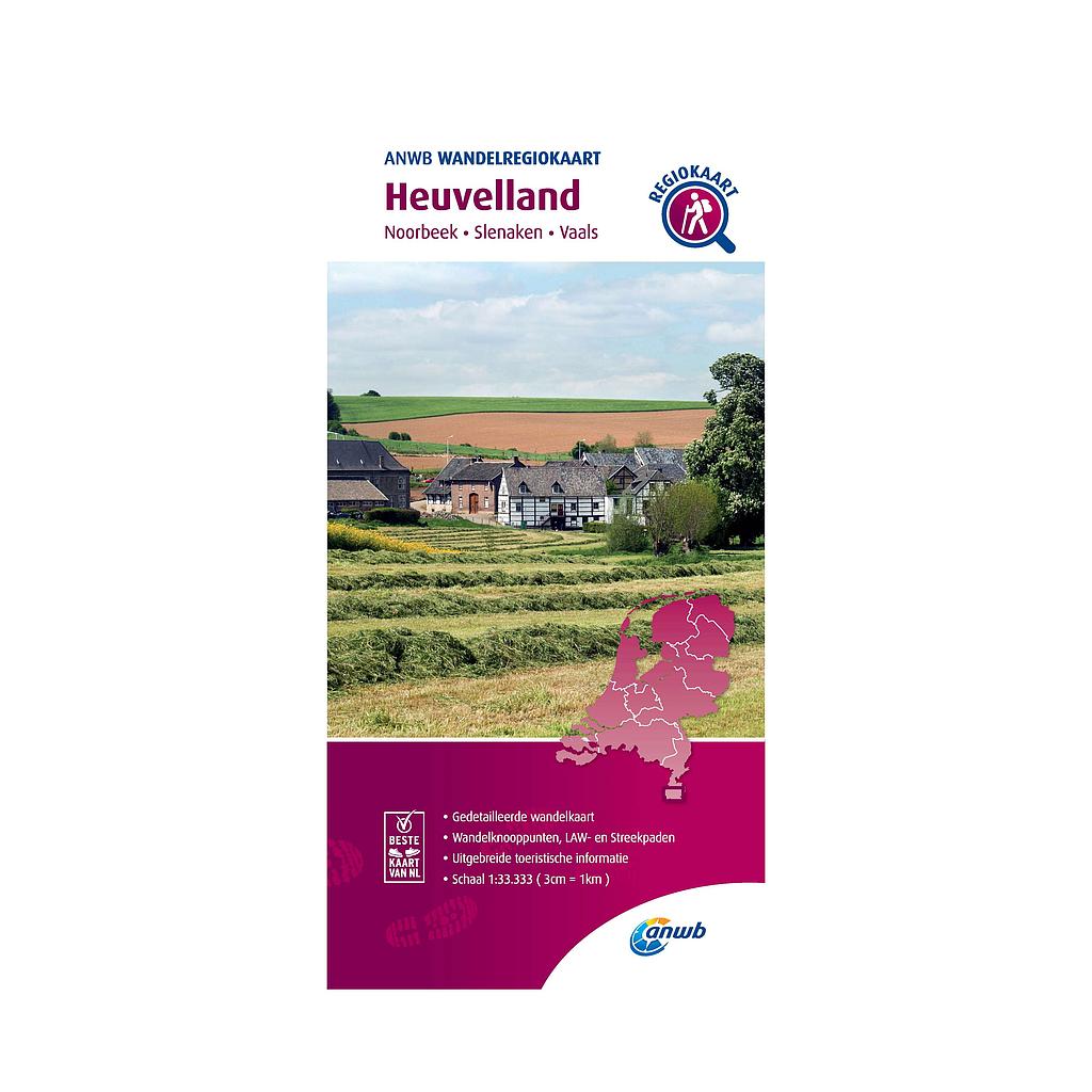 [ANWB.WRK.NL.045] Heuvelland Wandelregiokaart - 1/33
