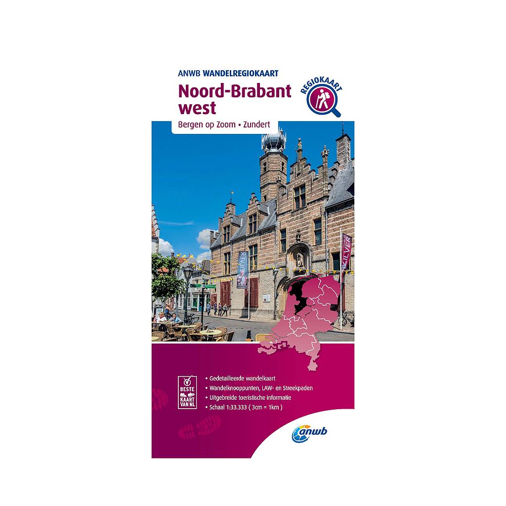 Noord-Brabant West Wandelregiokaart - 1/33