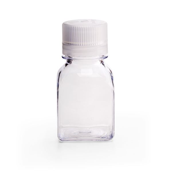 [N562015-0125] Narrow-Mouth Square Bottle PC 125ml
