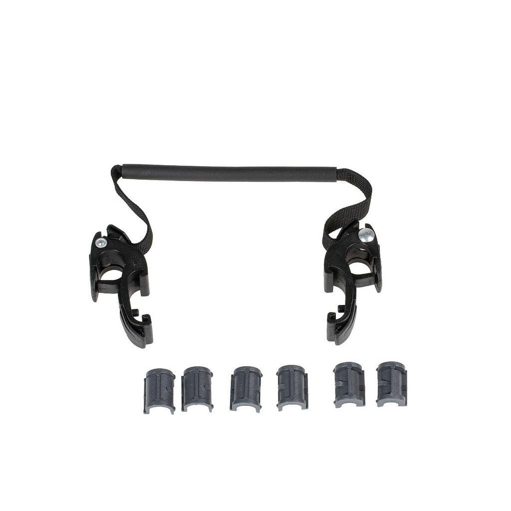 [OE212] 2 Ql2.1 Hooks 1 Handle 16 mm - E212 Black