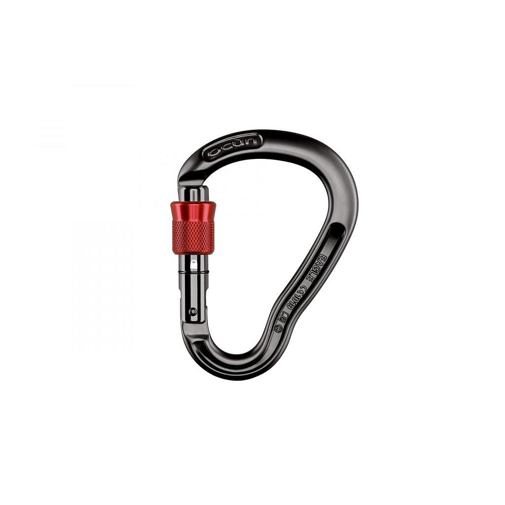 [04626] Eagle HMS Screw Carabiner Anthracite/Red