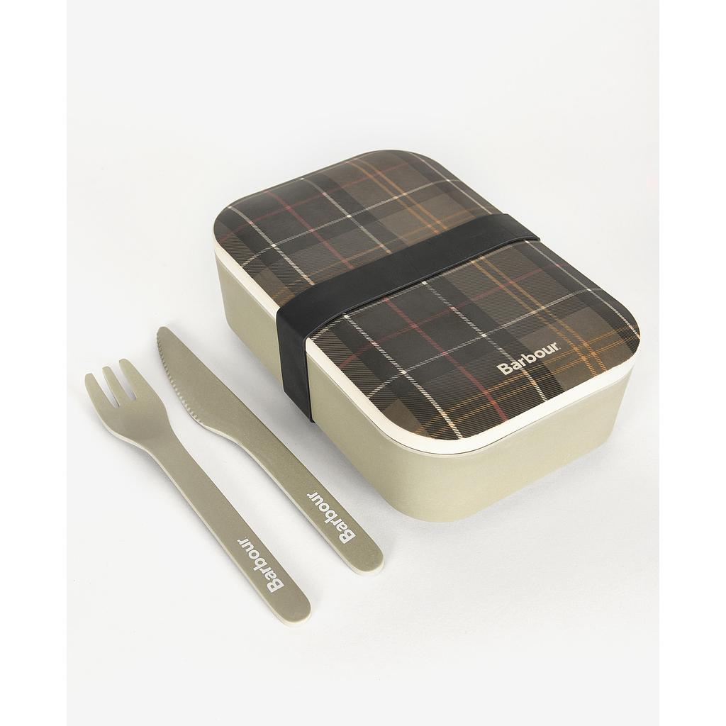 [UAC0243TN11] Bamboo Lunch Box & Cutlery Classic Tartan