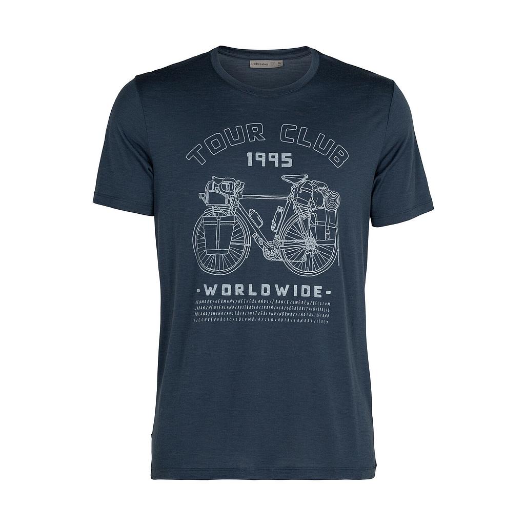 M's Tech Lite Short Sleeve Crew Tour Club 1995 - Small Serene Blue