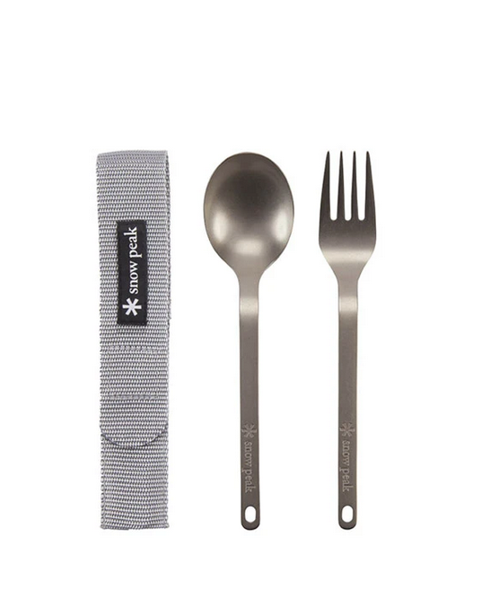 [SCT-002] Titanium Fork & Spoon Set