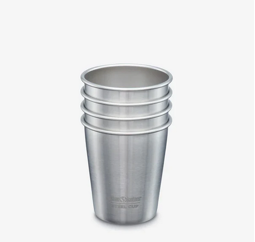 [1000429] 10oz Pint Cup - 4Pack Brushed Stainless