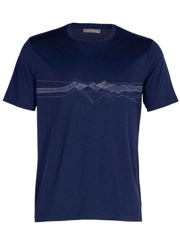 Men's Tech Lite II SS Tee Peak Patterns Royal Navy