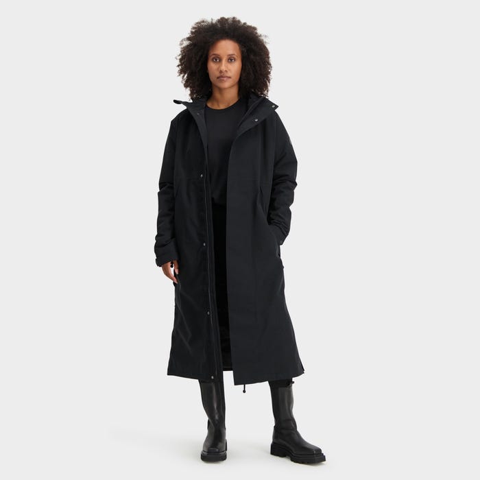 Winter City Slicker Rain Coat Urban Black