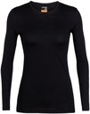 200 Oasis Long Sleeve Crewe Dames Black Ii