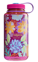 Drinking Bottle Wide-Mouth 1000 ml Magenta W/Botanical Florals