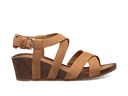 Mahonia Wedge Cross Strap Dames Chipmunk