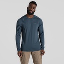 Men's Nosilife Abel Long Sleeved T-Shirt Blue Stone