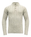 Nansen Wool Button Neck Grey Melange