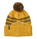 Powder Town Beanie Fitz Roy Stripe Knit/Cabin Gold