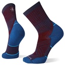 Run Targeted Cushion Pattern Mid Crew Socks Deep Navy