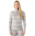 Women's Merino 250 Baselayer 1/4 Zip Light Gray Mountain Scape