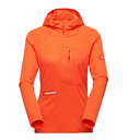 Eiger Nordwand Advanced FL Half Zip Hoodie Women Eiger Orange